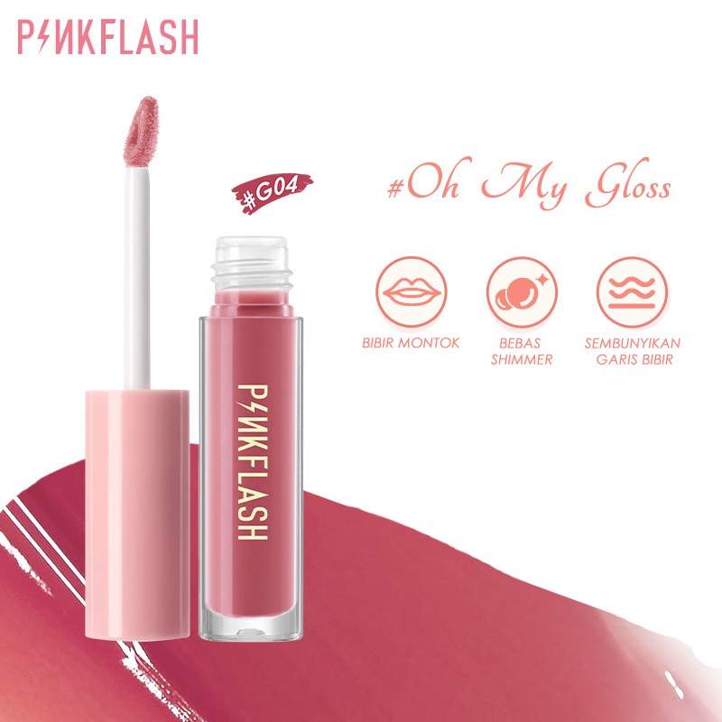 PINKFLASH OhMyGloss High Moisturising Plumpmax Shimmer  Lip Gloss G04 1Piece