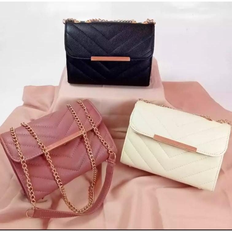 IDH Fashion Tas Selempang Wanita VEVE BEHEL Trendy Terlaris/ ter kece  / Tas Wanita Bordir Cevron new 2022