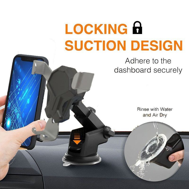 HOLDER HP MOBIL HD-12 CAR HOLDER Style Robot 360 DEGREE ROTATION