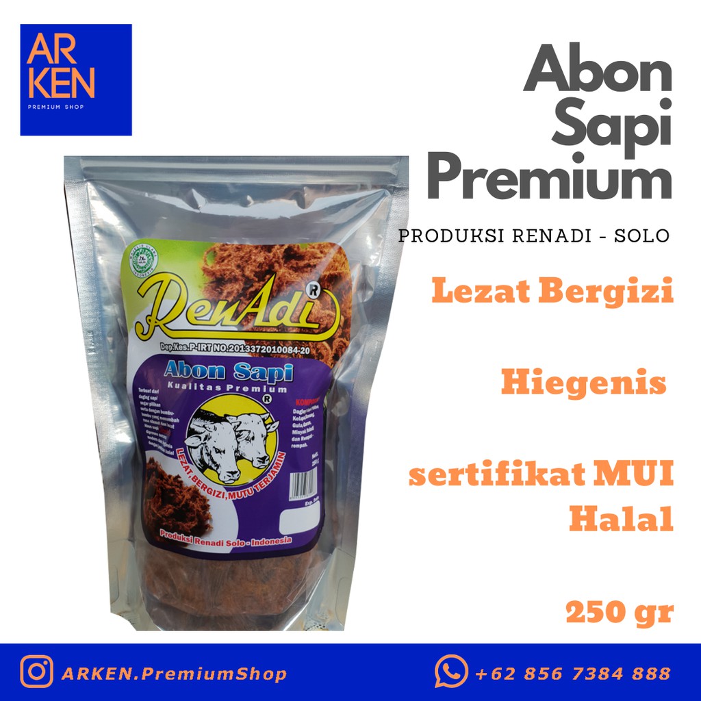 

[Premium] Abon Sapi Renadi 250 gram