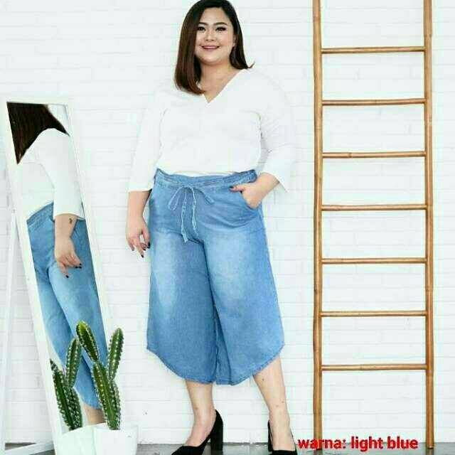 P- CELANA JUMBO KULOT 7PER8.DIN 85.000 Bahan jeans tebal