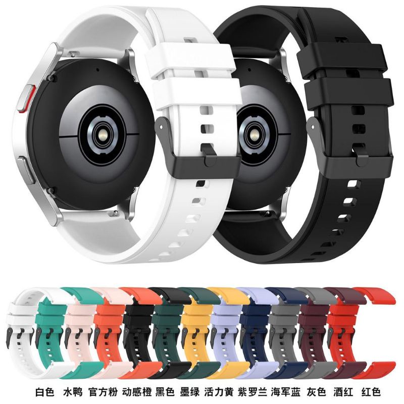 Strap Samsung Galaxy Watch 5 40mm 44mm Watch 5 Pro 45mm Rubber Tali Jam Tangan