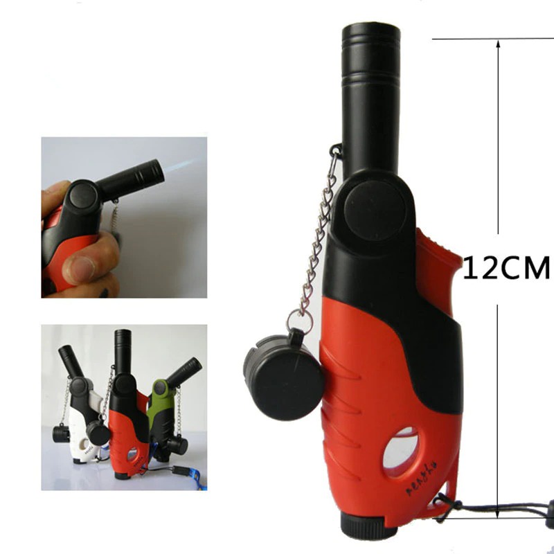 Overview of JiuNing Pemantik Korek Api Gas Butane Torch Jet Windproof - MH256