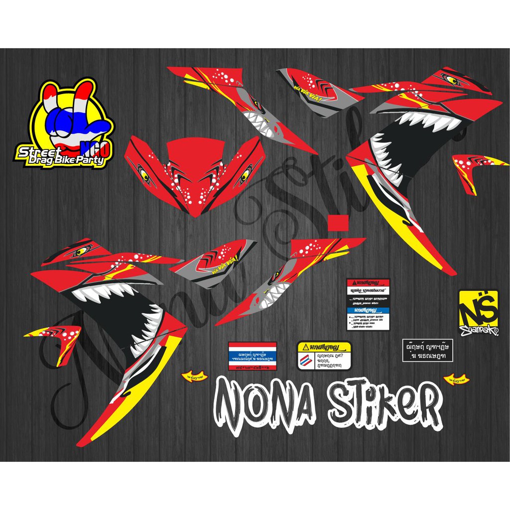STIKER STRIPING DECAL YAMAHA R 25