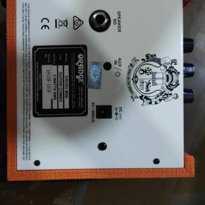 Ampli Gitar Orange Crush Mini Cr3 / Crush Cr 3 / Crush Mini 3W
