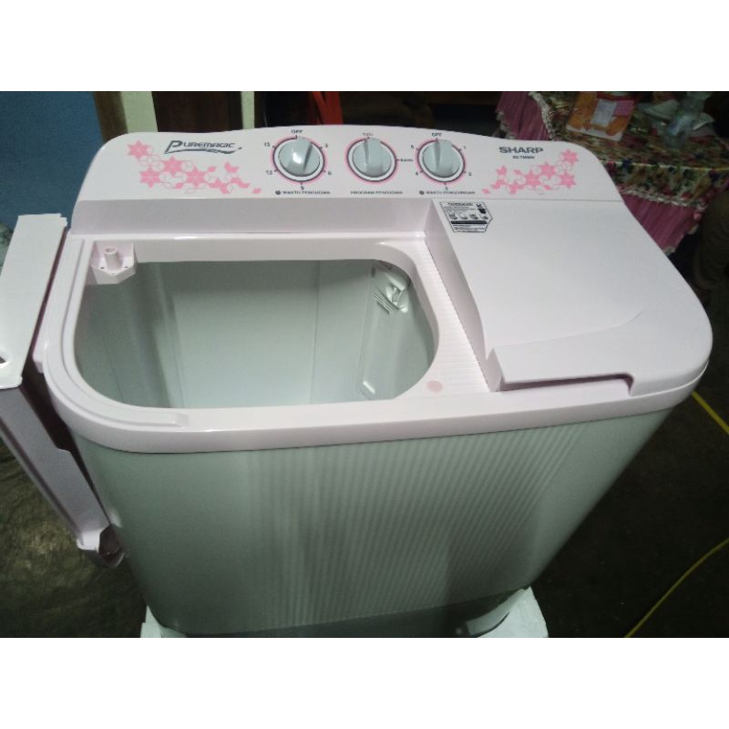 Mesin Cuci 2 tabung 6,5kg Sharp ES-T70MW, ES-T80MW, ES-T90MW Pati Kudus Jepara Rembang Blora Groboga