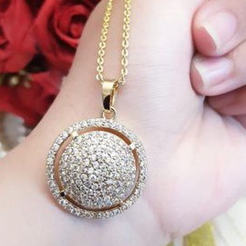 kalung xuping titanium gold bulat 7Y7