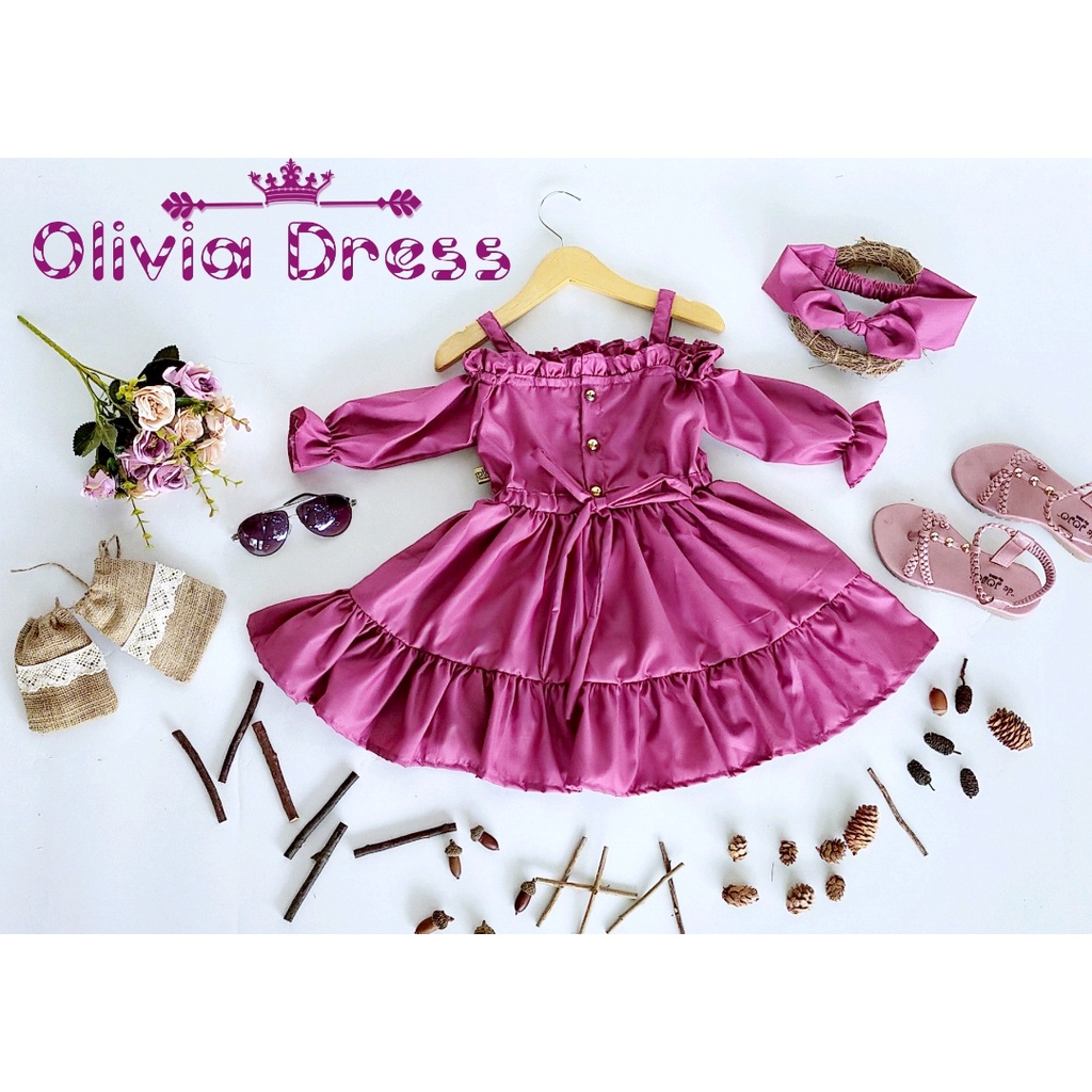 Dress Olivia Anak Unik/Gaun Anak/Dress Anak