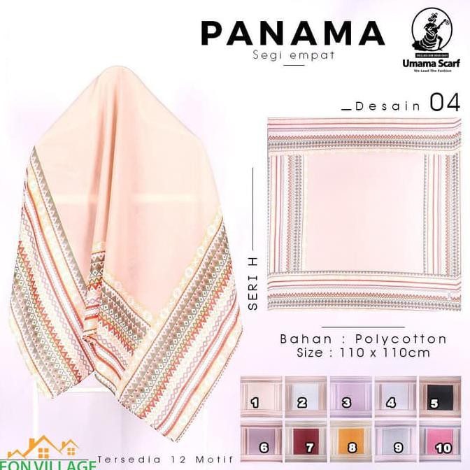 Kerudung Panama D4 Umama Hijab Jilbab Segi Empat Motif
