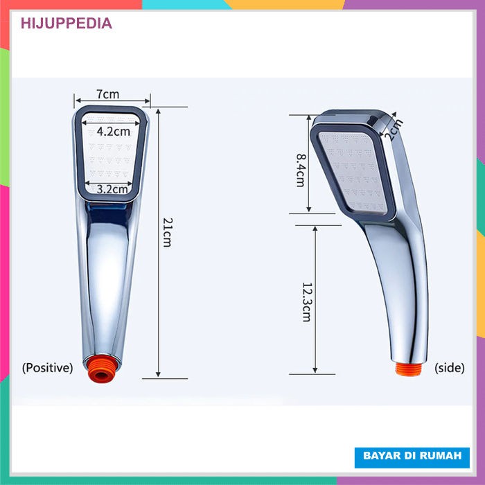 Kepala Shower Aerator Air Soft Halus Lembut 300 Lubang Low Preasure