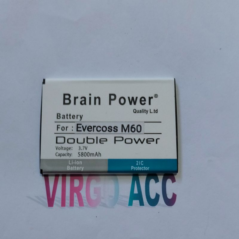 Baterai Batre Battery Evercoss M60 Cross Evercross Double Power Battery Hp