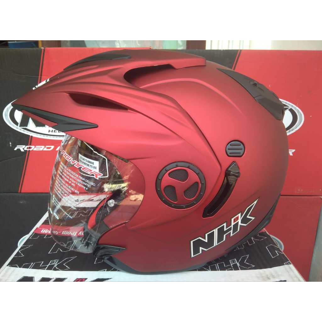 NHK AVIATOR_SOLID ROYAL RED DOFF (DOUBEL VISOR)