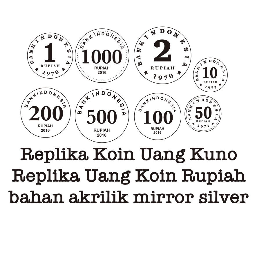 Replika Uang Aksesoris Mahar | Pelengkap Mahar | Replika koin