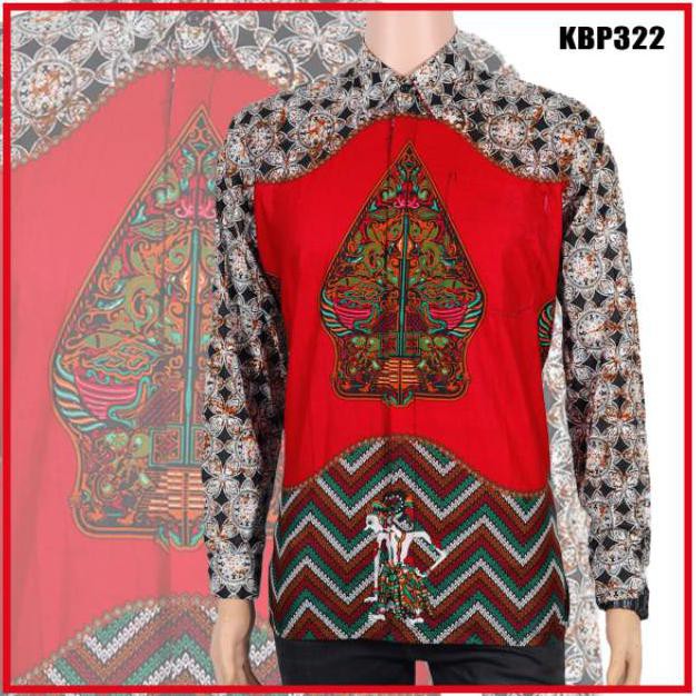 Risna Batik HRB026 kenongo kemeja hem pendek padi pekalongan M L XL MURAH KEREN bati pria wajik biru