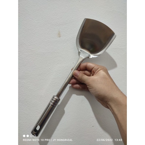 {DS} Spatula Stainless Steel / Sodet Sutil / Penggoreng Tebal Murah Ungu