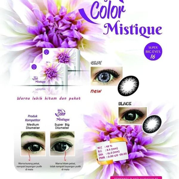 SOFTLENS LIVING COLOR MISTIQUE BIG EYES 16MM