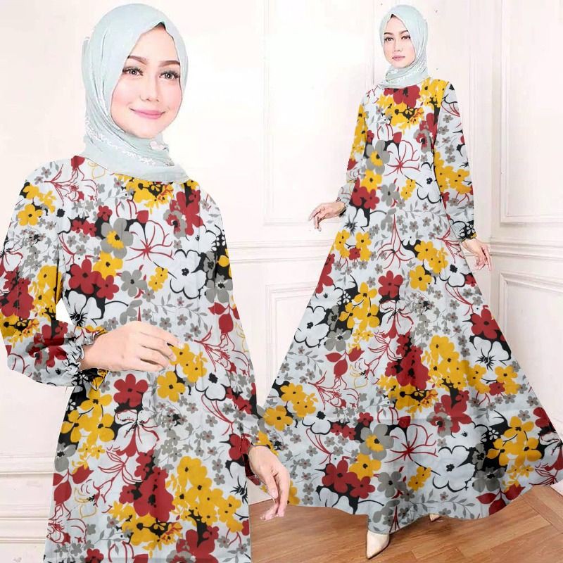 Gamis katun poly premium