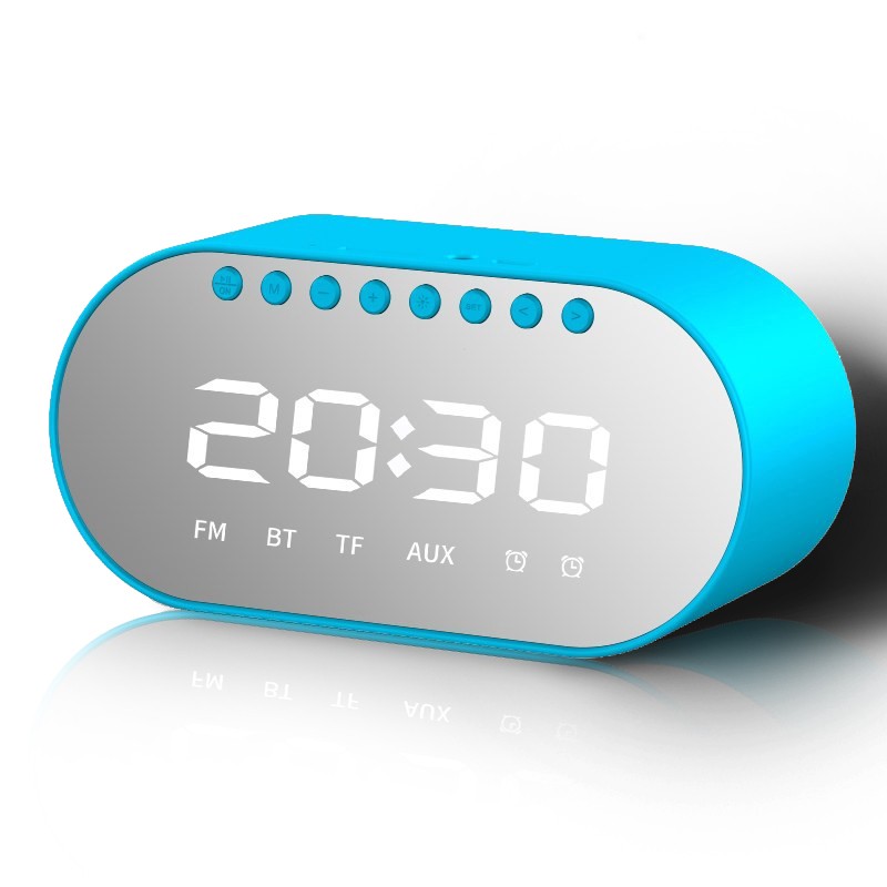 Binver T1 Bluetooth Speaker Wireless Digital Clock Portable