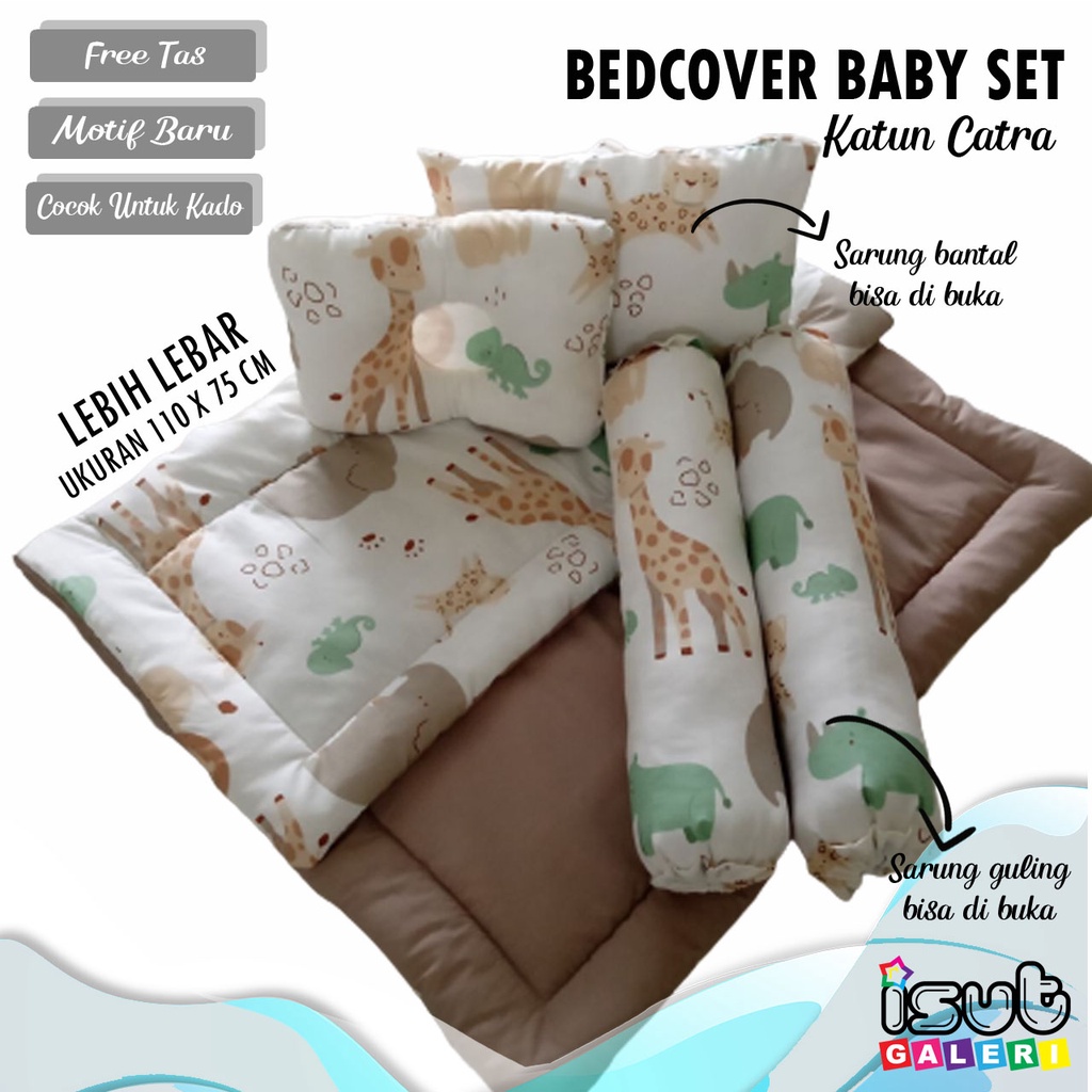 KIDS SAFARI BEDCOVER BAYI SET / MATRAS MULTIFUNGSI