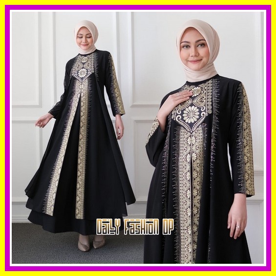 Gamis Wanita Baju Gamis Remaja Kekinian Gamis Pengajian Muslimah Dress Hari Raya Terbaru 2022 Gamis 