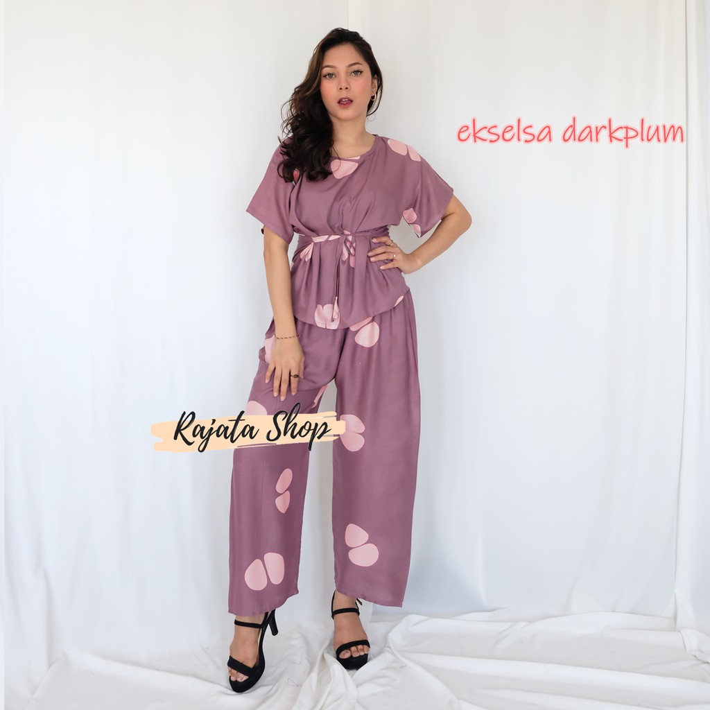 DASTER SETELAN BABYDOLL-BD EXSELSA DARKPLUM