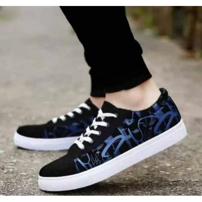 attarshoes Sepatu Sneaker pria wanita van motif murah [COD]