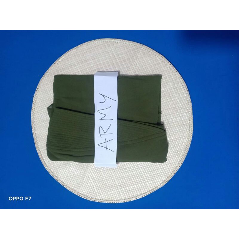 KERUDUNG KHIMAR MALIKA CERUTY PREMIUM/KHIMAR MALIKA BUSA ANTEM SIZE L-Army