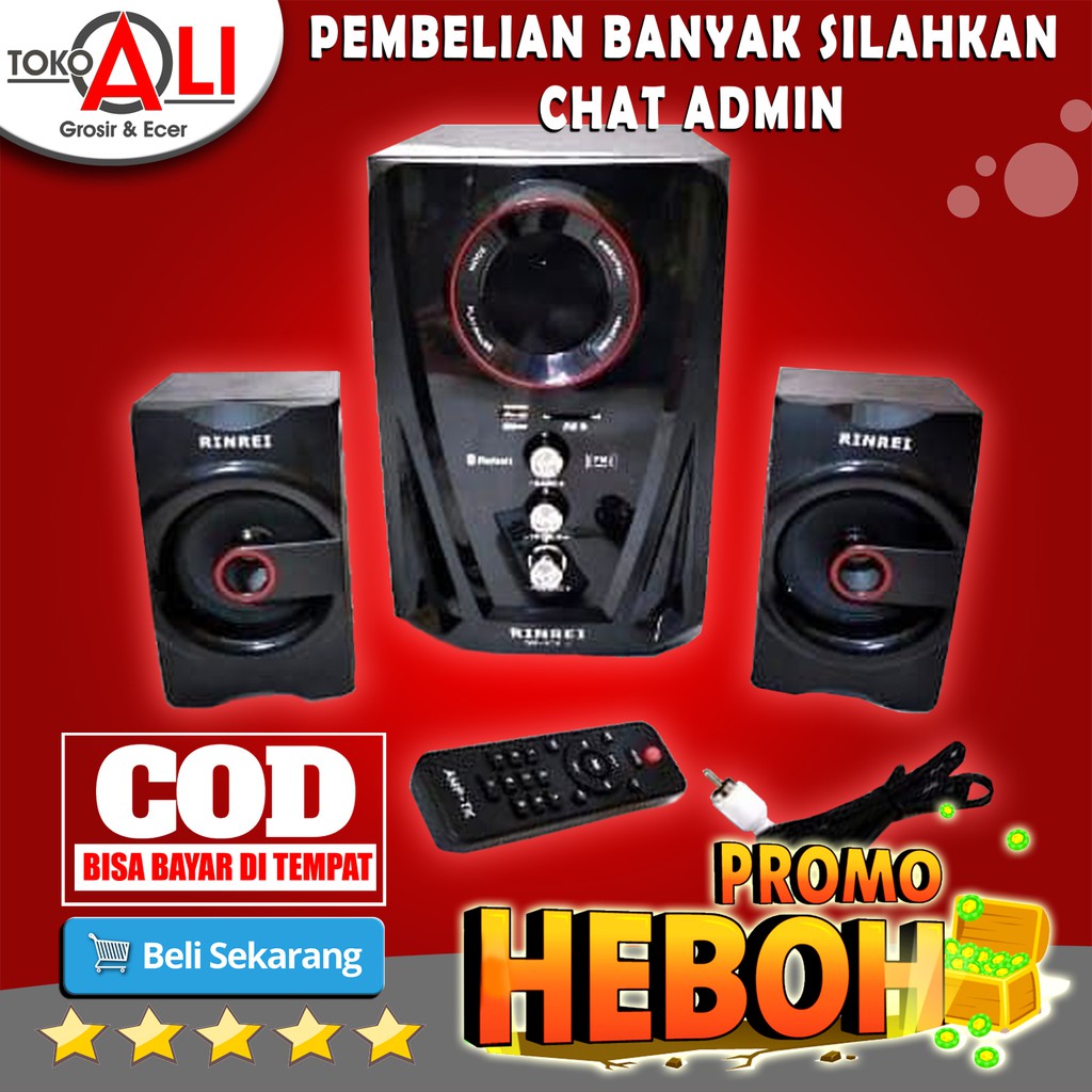 Jual Speaker Aktif Rinrei 878 C Sound Aktif Mini Bluetooth Murah Sound Karaoke Indonesia Shopee Indonesia