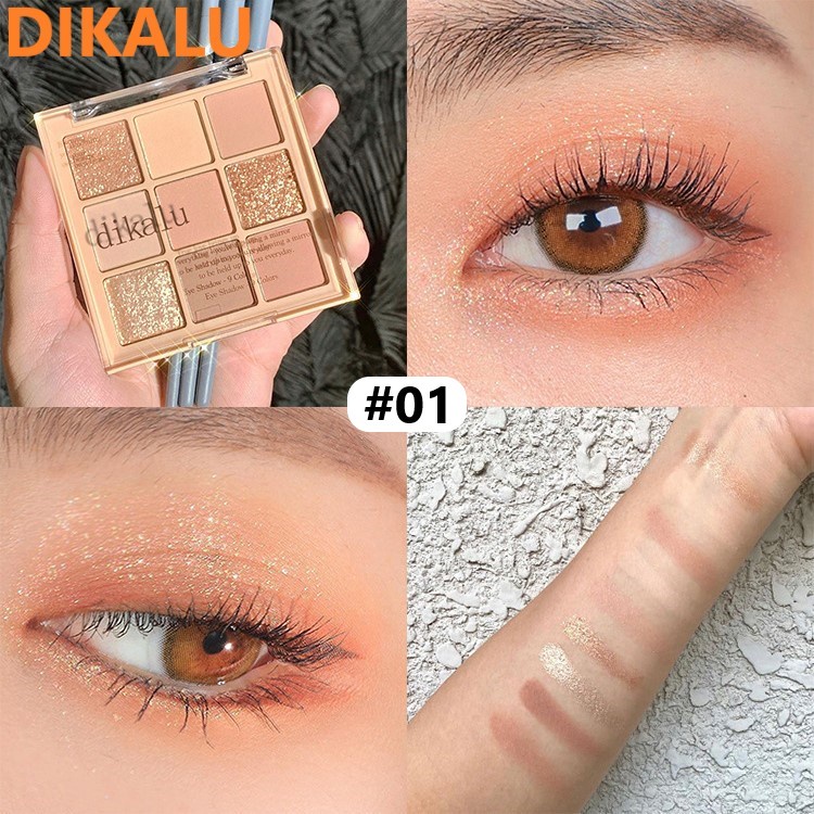 DIKALU DKL-901 EYESHADOW HIGHLIGHTER 9 COLORS BLOOMING-1