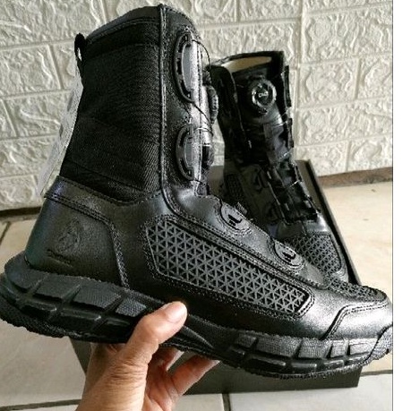 SEPATU PDL TNI/POLRI TALI PUTAR REPLIKA BOA PARABELLUM MERK TACTICAL LIBRA/JARING