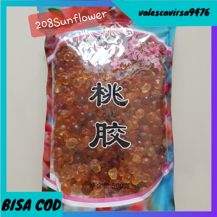 

⭐BISA COD⭐ Golden Peach Gum (Tao jiao) Bersih 500g HALAL