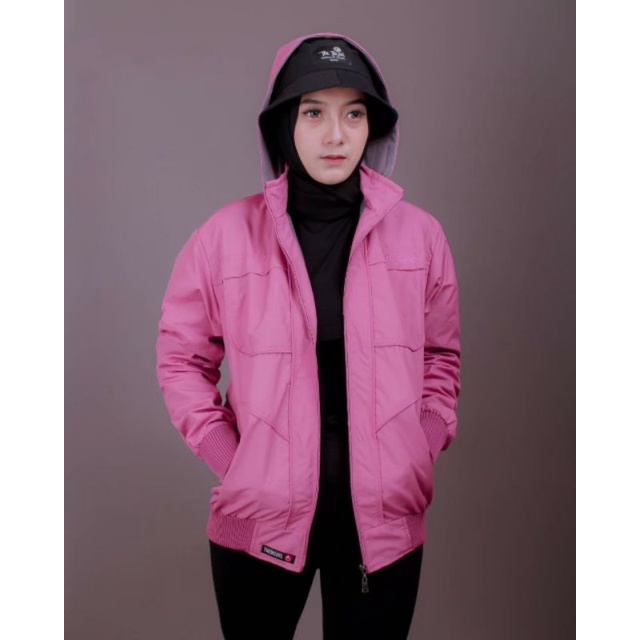 Jaket Wanita Taslan Waterproof Anti Air | OOTD Jaket Wanita/Cewek Hijab Non Hijab