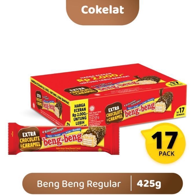 

Wafer Beng beng isi 17 bks 25gr | Biskuit wafer beng beng | beng beng 1 pack