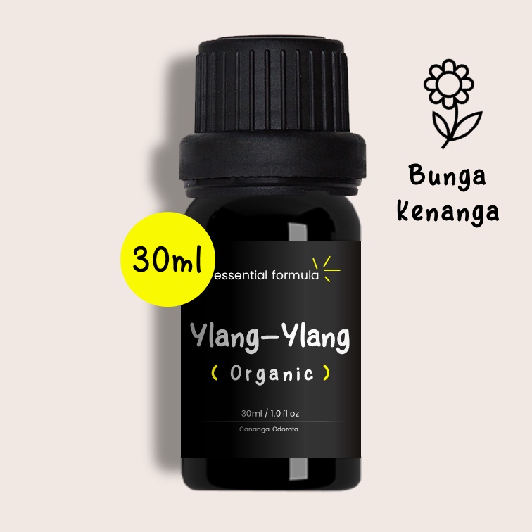 30ml Organic Ylang-Ylang Essential Oil Bunga Kenanga Murni 100%