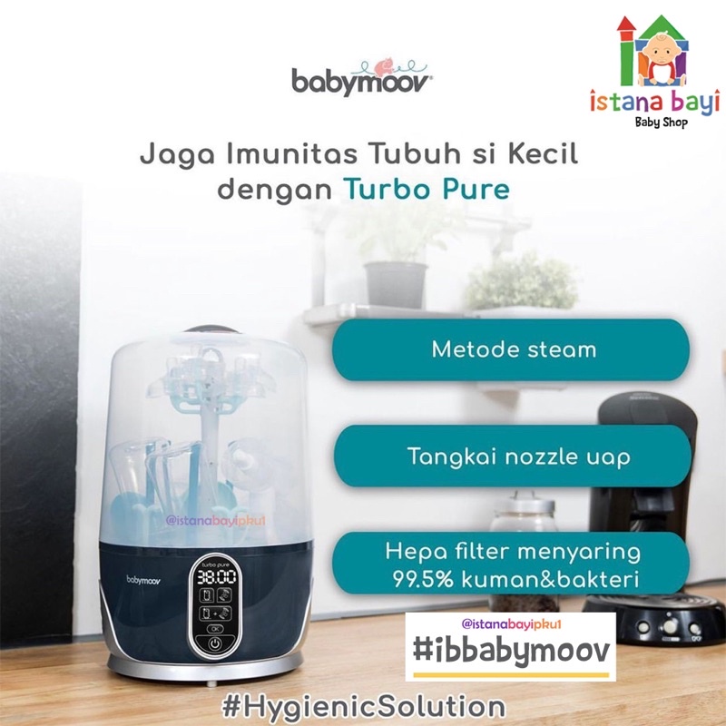 BABYMOOV TURBO PURE STERILIZER - Steril botol bayi