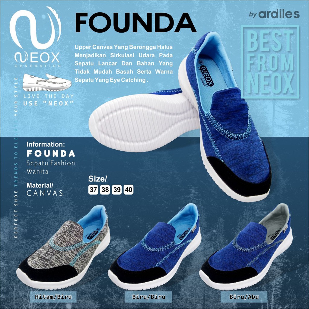 Founda, Sepatu Wanita, Neox By Ardiles