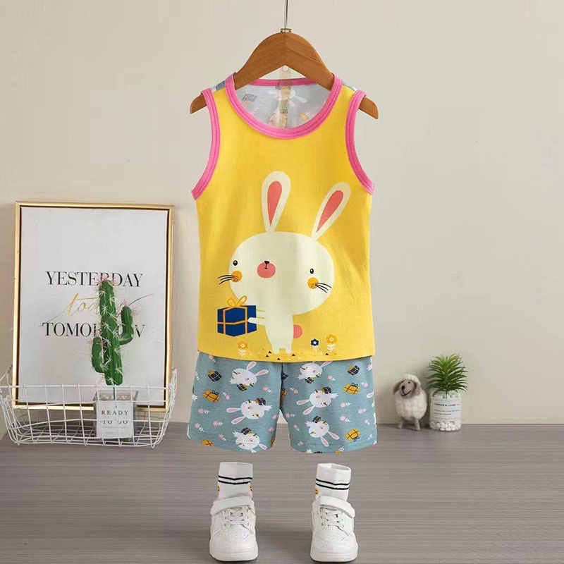 SETELAN SINGLET IMPORT ANAK 1-9 TAHUN | SL001 | BAJU TIDUR IMPORT ANAK | PIYAMA ANAK IMPORT | SETELAN ANAK | BAJU SANTAI ANAK