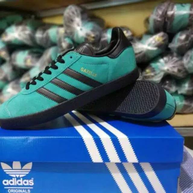 Adidas gazelle tosca list black original made in indonesia