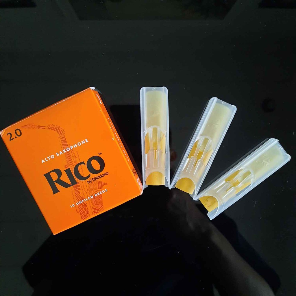 Reed Alto Saxophone Rico by Daddario size 2 Original Unfiled