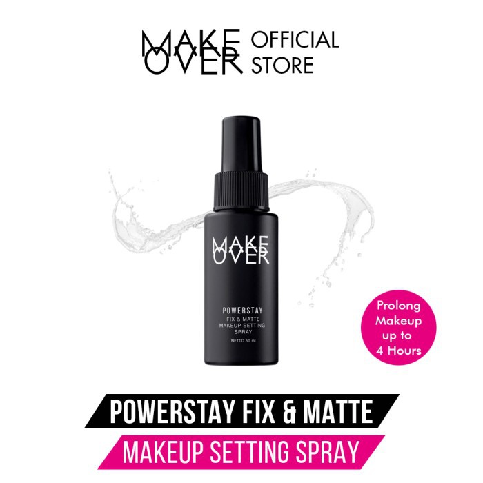 MAKE OVER Powerstay Fix &amp; Matte Makeup Setting Spray - 50ML