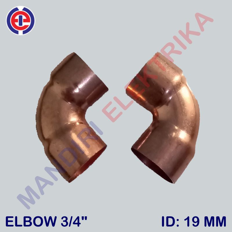 Fitting Elbow Knee 3/4 in - Id.19 mm, Sambungan Pipa Tembaga AC Kulkas