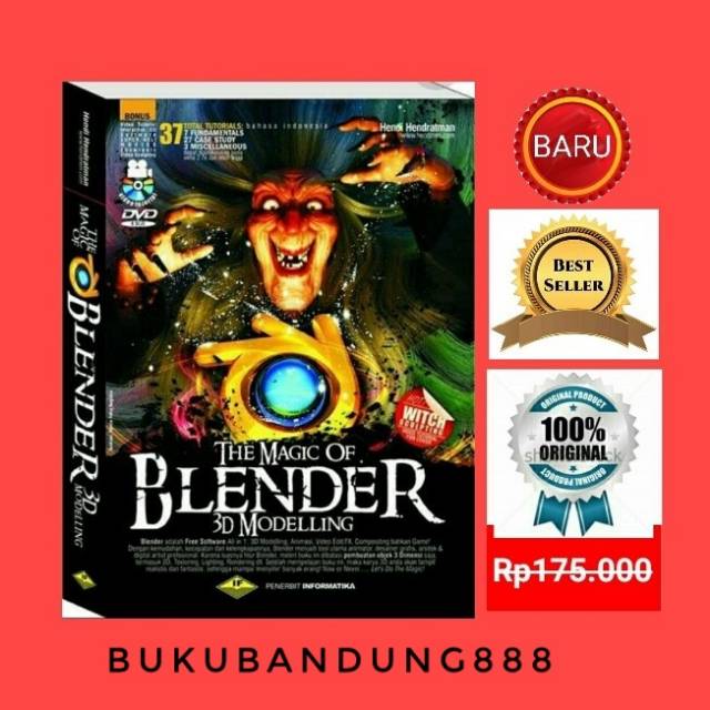 Jual Buku The Magic Of Blender 3D Modelling - 37 Total Tutorials & DVD ...