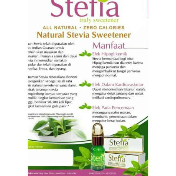 

Populher's Gula Stevia / Gula Stefia pemanis alami nol kalori cocok untuk diet dan cegah diabetes |U