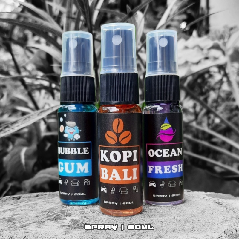 Z183 | Parfum Kopi Bali Spray Botol Semprot Pengharum Pewangi Mobil Helm Jaket Kipas AC Lemari Ruangan