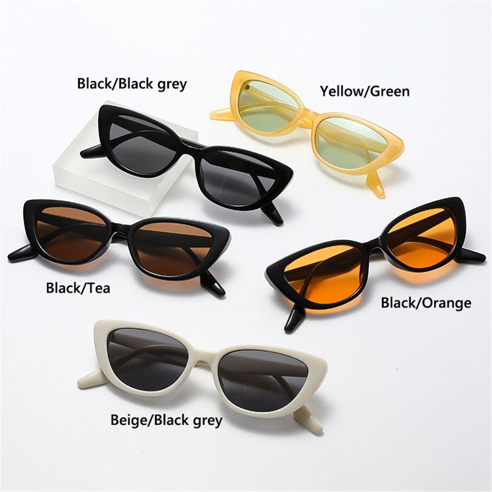 Lily Kacamata Hitam Wanita Pria Retro Kecil Vintage Eyewear Sun Glasses