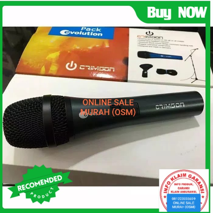 ORIGINAL crimson GOLDEN legendary Mic GOLD song musik kabel Microphone cable karaoke vocal audio sound mik pengeras suara pro profesional vokal mikrophone dynamic legendaris asli  TERBUAT DARI BESI Mic kabel crimson e 845S 835S Cardiod Vocal Mic High Outp