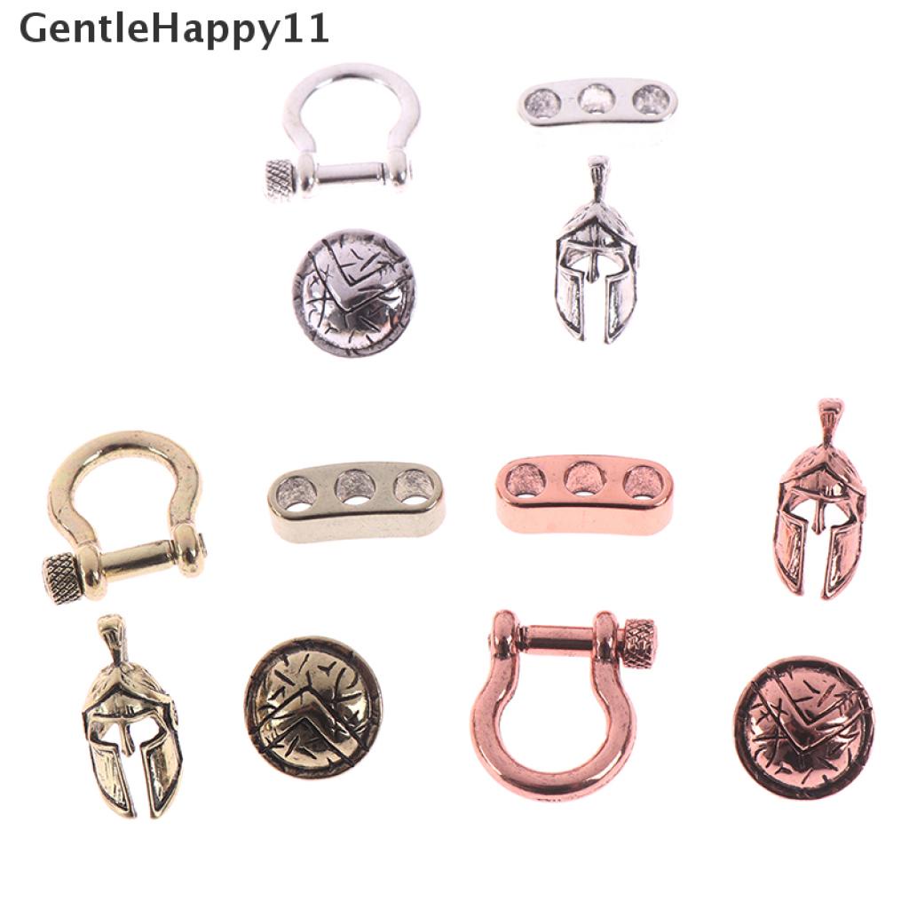 Gentlehappy 4PCs Manik-Manik Tali Paracord EDC Bentuk Salib