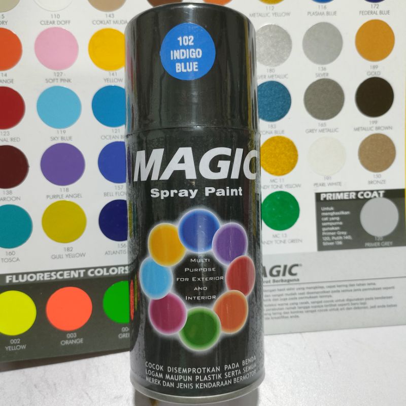 Magic Spray Paint Pilox Pilok Magic 300cc Ready Berbagai Varian Warna Biru Blue Plasma Federal Atlantis Indigo Ocean Sky Zona Cat Semprot Serbaguna Magic Ukuran Besar 300 cc