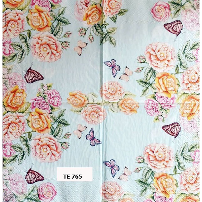 TISU NAPKIN DECOUPAGE EROPAH 33X33 CM TE 765 TTS