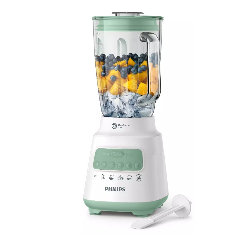 BLENDER PHILIPS HR 2222 2 IN 1 SERBAGUNA BAHAN KACA 1.5 LITER